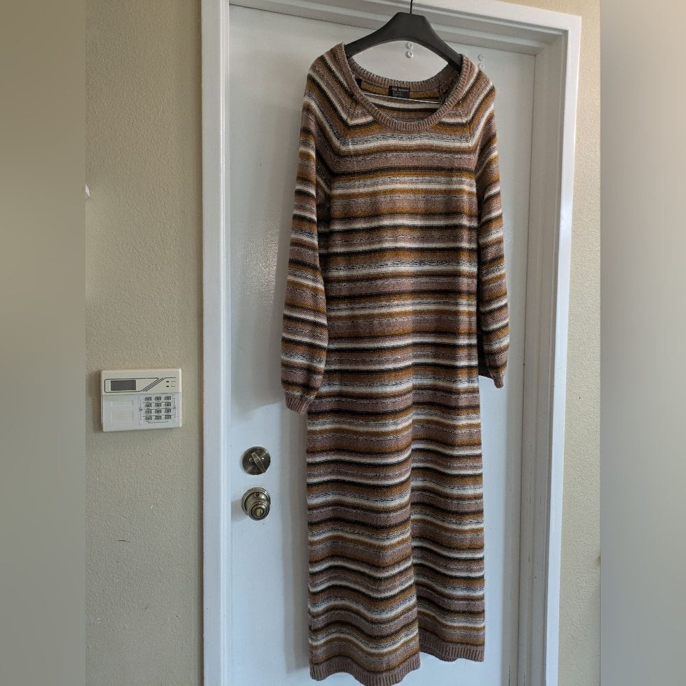 Lane Bryant striped maxi sweater dress size 18/20 - Picture 3 of 7